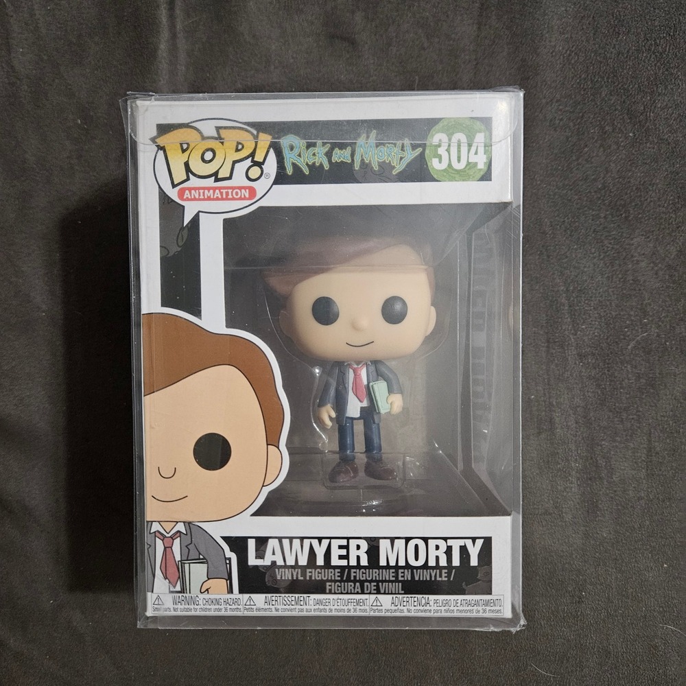 Funko Pop Rick and Morty Lawyer Morty 304 Vinyl Figure with Protector Case